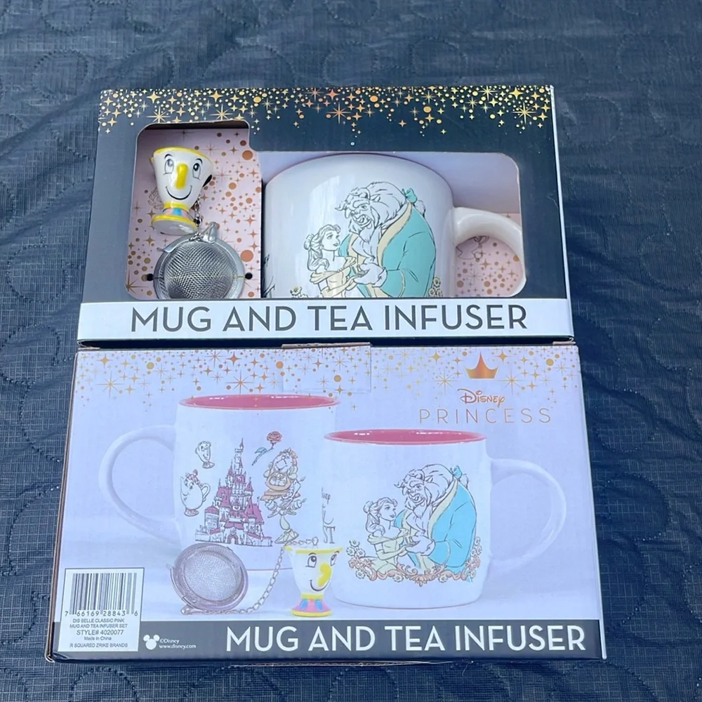 - Disney Mug and Tea Infuser Princess Belle New in Package -Beauty and the…